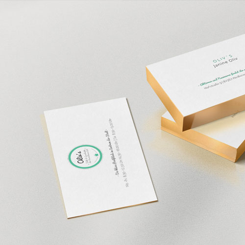 Visitenkarten Grafikdesign Diessen Ammersee design for all senses